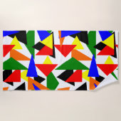 Triangle Collage Strandtuch (Vorderseite)