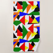Triangle Collage Strandtuch (Vorderseite)