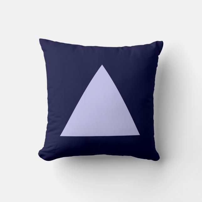 Triangle Colors - Powblue mit Dk Navy Kissen (Vorderseite)