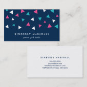 Triangle Confetti Business Cards Visitenkarte (Vorne/Hinten)
