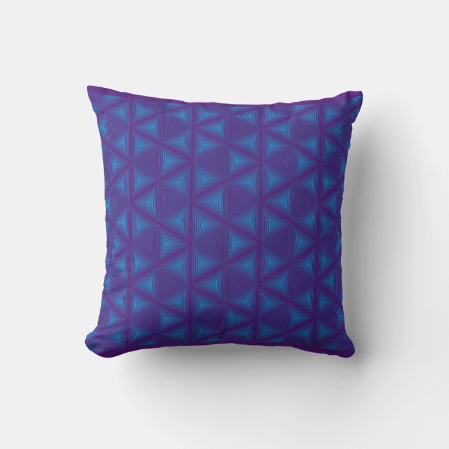 Triangle Cube-1 Throw Kissen (Vorderseite)