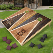 Triangle-Design aus rustikalem Holzteppich