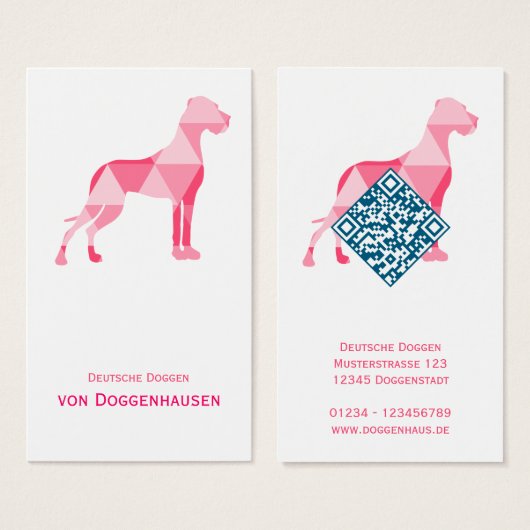 Triangle Dogge – Abstract Great Dane (Vorne & Hinten)