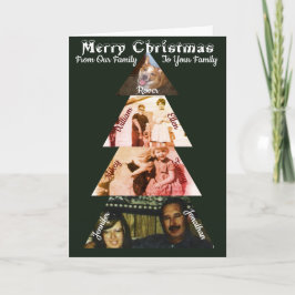 Triangle Foto Weihnachtsbaum Faltkarte Karte