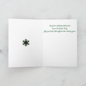 Triangle Foto Weihnachtsbaum Faltkarte Karte (Innenseite)