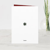 Triangle Foto Weihnachtsbaum Faltkarte Karte (Rückseite)