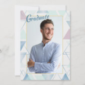 Triangle Frame Foto Abschluss Einladung (Vorderseite)