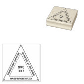 Triangle für personalisierte Firmennamen Gummistempel (Stempel)