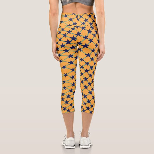 TRIANGLE GEOMETRIC ART CAPRI LEGGINGS (Rückseite)