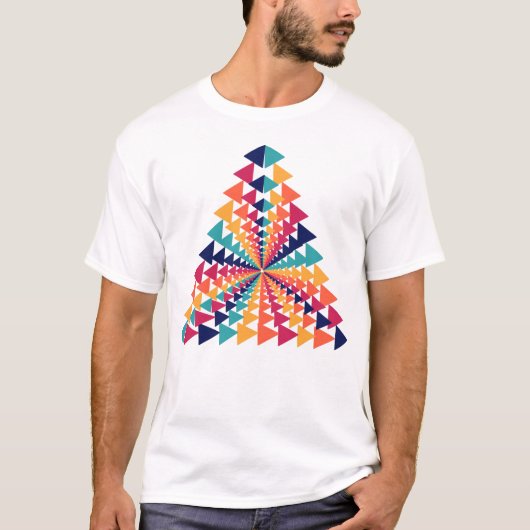 TRIANGLE GEOMETRIC ART TSHIRT. T-Shirt (Vorderseite)