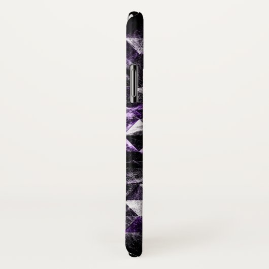 Triangle Geometric Lila Smoky Galaxy Monogram Case-Mate iPhone Hülle (Hinten/Rechts)