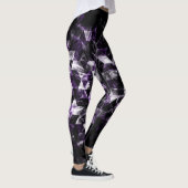 Triangle Geometric Lila Smoky Galaxy Muster Leggings (Rechts)