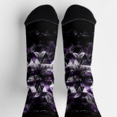 Triangle Geometric Lila Smoky Galaxy Muster Socken (Oben)