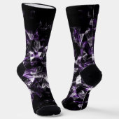 Triangle Geometric Lila Smoky Galaxy Muster Socken (Gewinkelt)