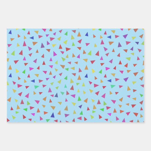 Triangle Geometric Shape Art Geschenkpapier Set (Vorderseite 3)