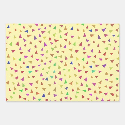 Triangle Geometric Shape Art Geschenkpapier Set (Vorderseite 2)