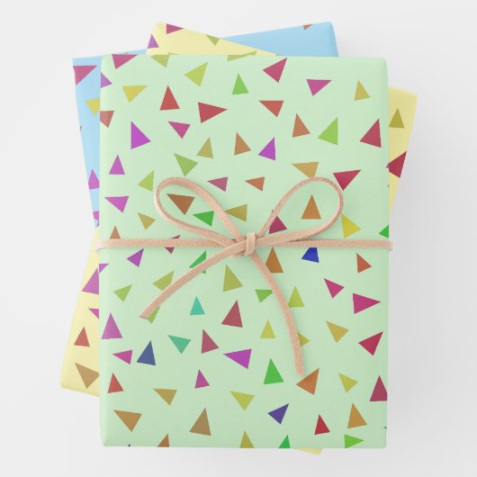 Triangle Geometric Shape Art Geschenkpapier Set (Beispiel)