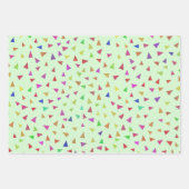 Triangle Geometric Shape Art Geschenkpapier Set (Vorderseite)