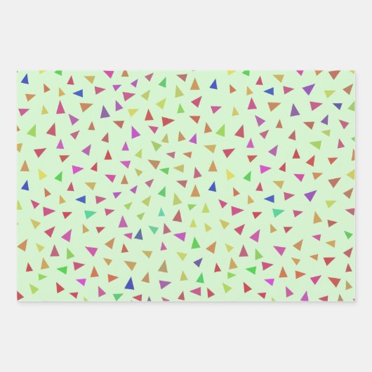 Triangle Geometric Shape Art Geschenkpapier Set (Vorderseite)