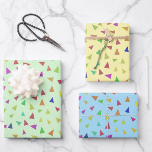 Triangle Geometric Shape Art Geschenkpapier Set