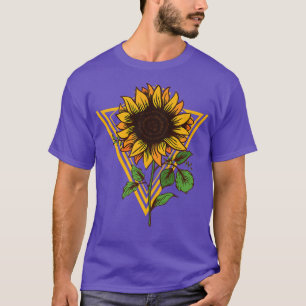 Triangle Geometric Shape Sonnenblume Sonnenblume G T-Shirt