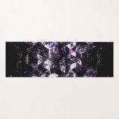 Triangle Geometrie Lila Smoky-Muster Monogram Yogamatte (Vorderseite (Horizontal))