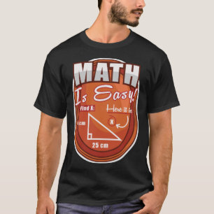 Triangle Geometrie Mathematik ist einfach zu finde T-Shirt