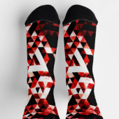 Triangle Geometry Vibranred Smoky Galaxy Muster Socken (Oben)