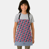 Triangle Graurotes Minimalmuster Schürze (Insitu)