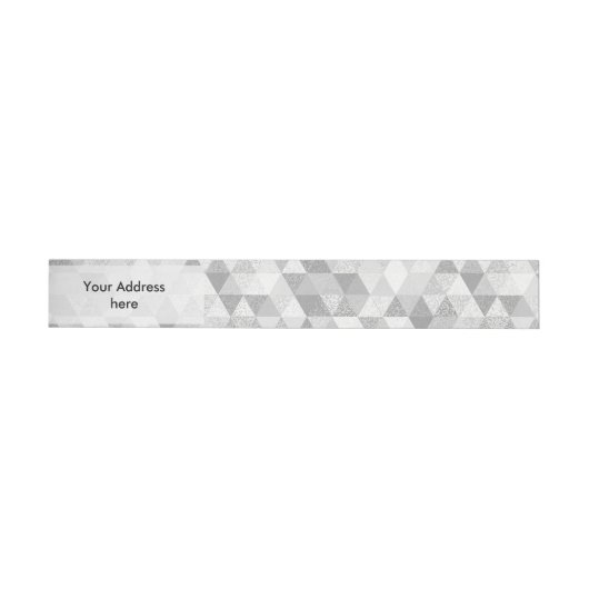 Triangle grunge pattern II + Ihre Ideen Rundum-Adressaufkleber (Person)