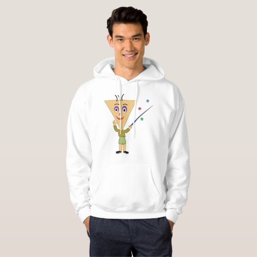 Triangle Head Character Mens Hoodie (Vorne ganz)