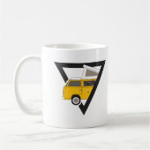 Triangle, klassischer Gelber Bus Kaffeetasse (Links)