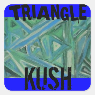 TRIANGLE KUSH QUADRATISCHER AUFKLEBER