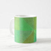 Triangle la Green Geometric Kaffeetasse (Vorderseite Links)