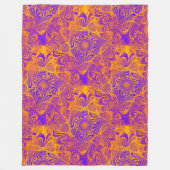 Triangle Labyrinth Mandala Nahtloses Muster 2 Fleecedecke (Vorderseite)