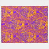 Triangle Labyrinth Mandala Nahtloses Muster 2 Fleecedecke (Vorderseite (Horizontal))