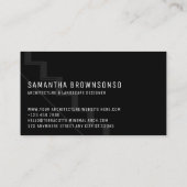 Triangle Ladder Stairs Black Architecture Visitenkarte (Rückseite)