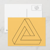 Triangle-line-Art_Vector_Clipart Postkarte (Vorne/Hinten)