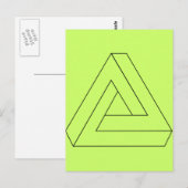 Triangle-line-Art_Vector_Clipart Postkarte (Vorne/Hinten)