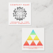 Triangle-Loyalität belohnt Quadrat Treuekarte (Vorne/Hinten)