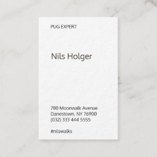 Triangle Mops Dog Illustration Cards Visitenkarte