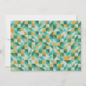 Triangle Mosaic Graduation Party Einladung (Rückseite)