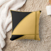 Triangle Mustard Gold Einfache Elegant Kissen (Decke)