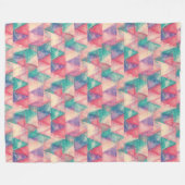 Triangle-Muster für Wasserfarben + Ihre Ideen Fleecedecke (Vorderseite (Horizontal))