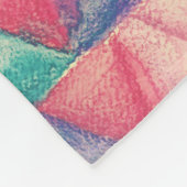Triangle-Muster für Wasserfarben + Ihre Ideen Fleecedecke (Ecke)