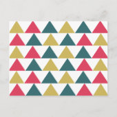 Triangle-Muster mit farbenfroher Geometrie Postkarte (Vorderseite)
