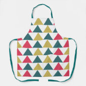 Triangle-Muster mit farbenfroher Geometrie Schürze (Vorderseite)
