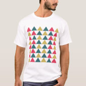 Triangle-Muster mit farbenfroher Geometrie T-Shirt (Vorderseite)