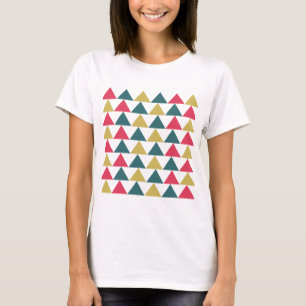 Triangle-Muster mit farbenfroher Geometrie T-Shirt