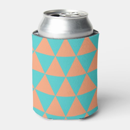 Triangle Muster Orange und Light Blue Dosenkühler (Kanne Vorderseite)